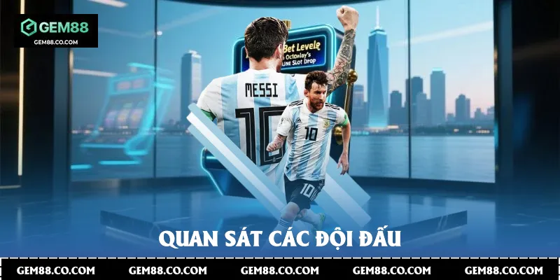 Quan sát các đội đấu